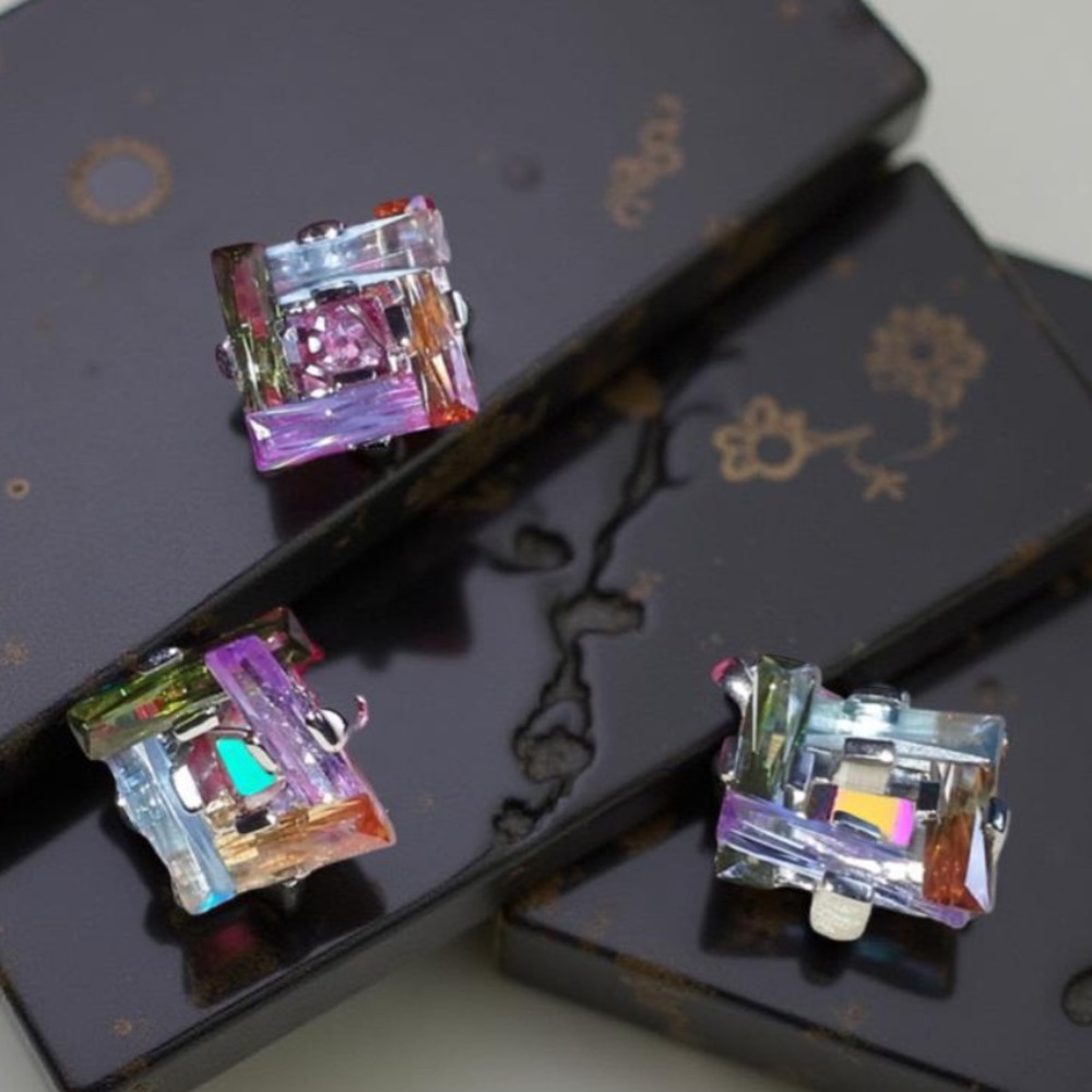 Colorful Geometric Earrings for pierced and Pendant New Boutique